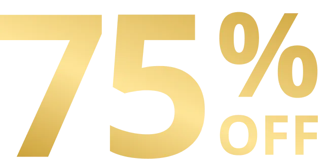75% off